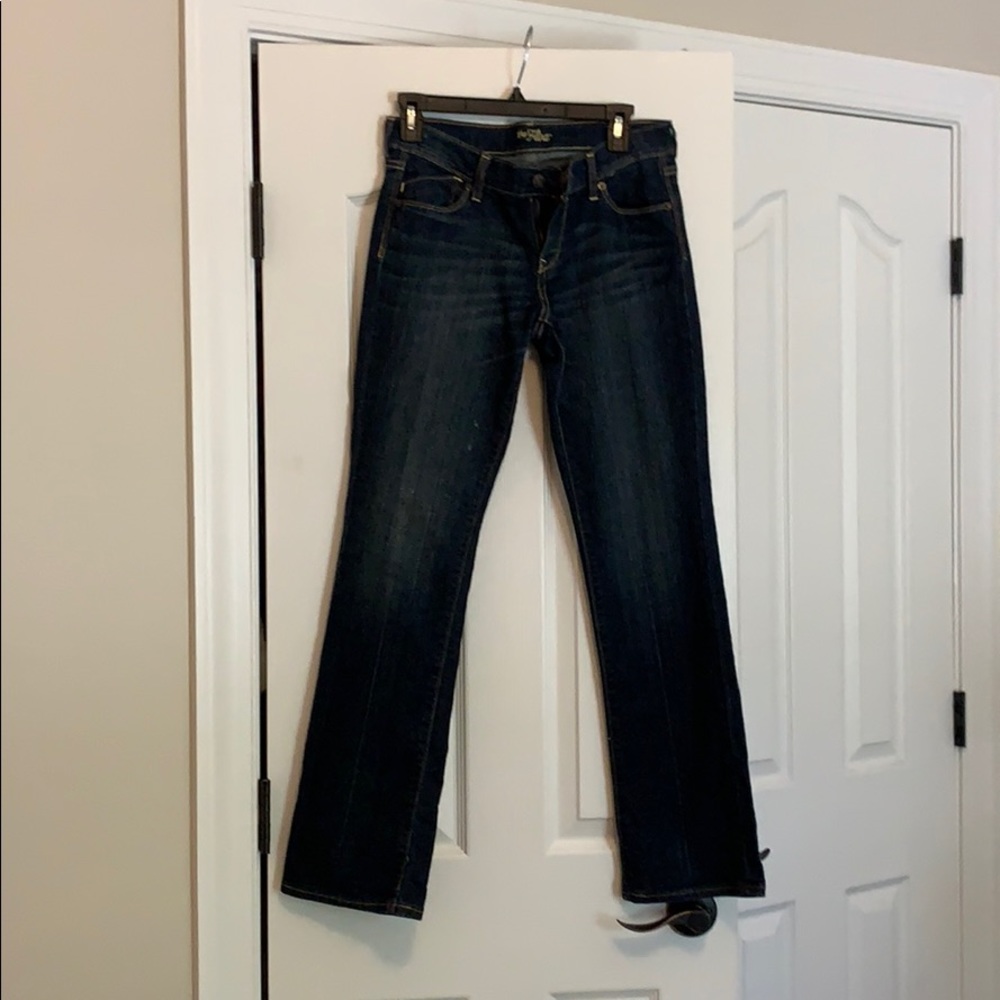 dark distressed jeans